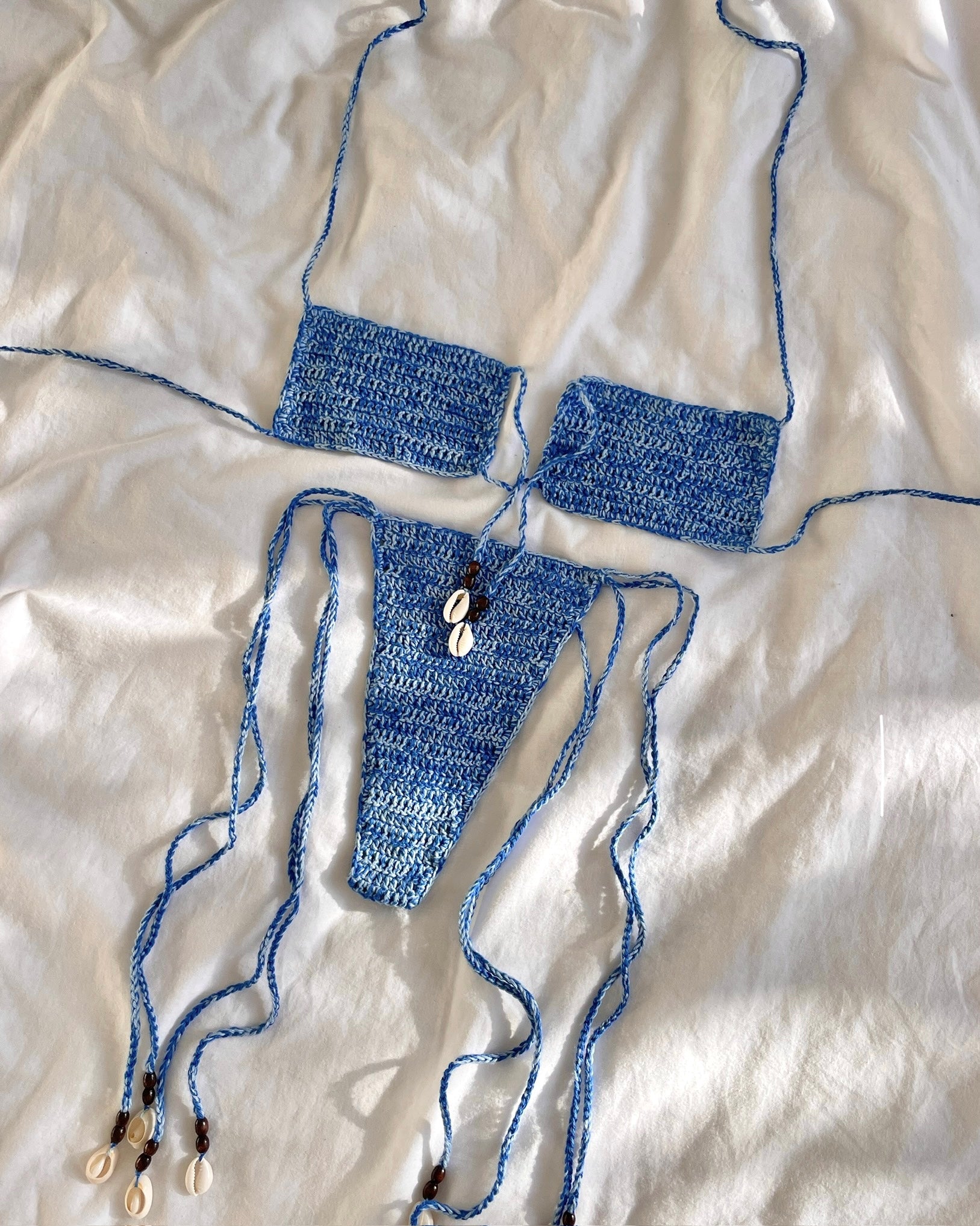 ACACIA CROCHET BIKINI BOTTOMS - OCEAN